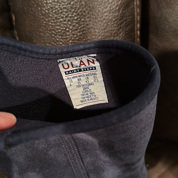 Ulan Rain Boots Rainy Steps Blue. Size 6 “Loralee”. Gently used. Great shape - Picture 5 of 6